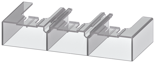 Terminal cover for busbar connections between contactor and overload relay S6