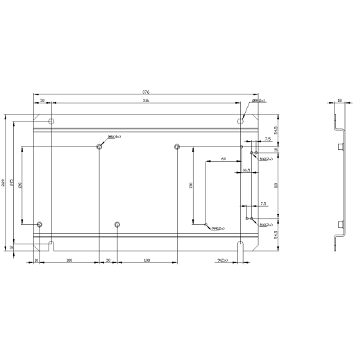Base plate for YD starter S6S6S3