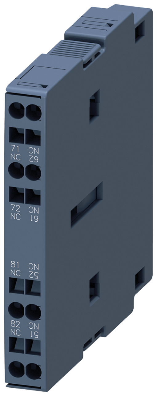 Auxiliary switch solidstate compatible EN50005 lateral 2 NC encapsulated