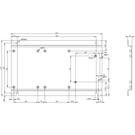 Base plate for YD starter S10S10S6