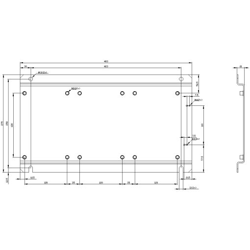 Base plate for YD starter S10S10S10