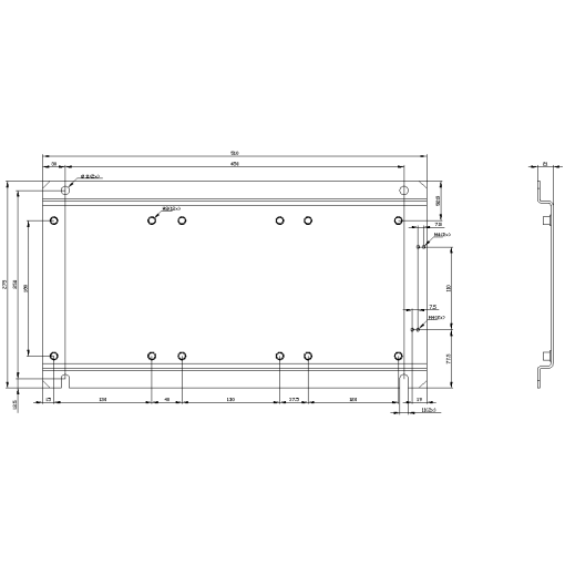 Base plate for YD starter S12S12S10