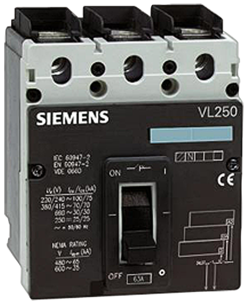 circuit breaker VL1250H wo Electronic Trip Unit high breaking capacity Icu7