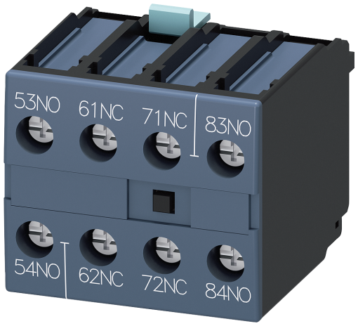 Auxiliary switch 2 NO  2 NC sequence numbers 58 EN50012 4pole