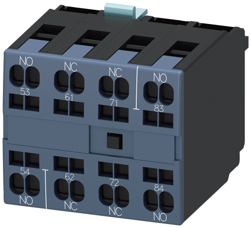 Auxiliary switch 2 NO  2 NC sequence numbers 58 EN50012 4pole