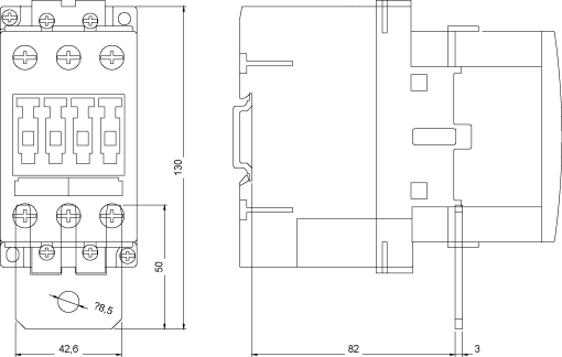 Link for paralleling without connection terminal 3pole for 3RT23 without t