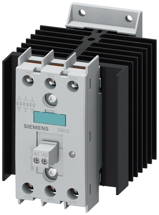 Solidstate contactor 3RF2 3ph AC51 20 A 48600 V230 V AC 3phase controlled
