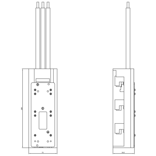 Busbar adapter 60mm SYS UL 508 busbar system 60mm