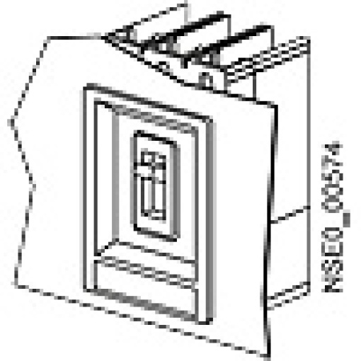 Accessory for VL1250, VL1600, cover frame for door cutout IP40