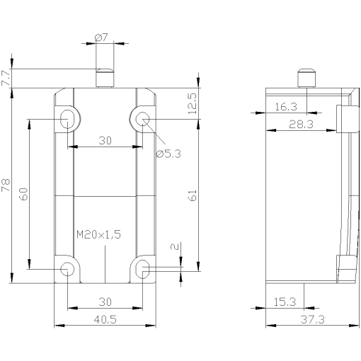 Basic switch 3SE51 encl Metal acc to EN50041 device conn 1X