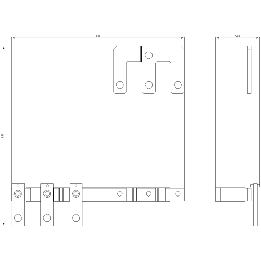 Set of cables open for YD starter S6-S6-S6