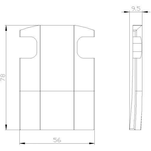 Cover yellow for position switch metal 3SE51