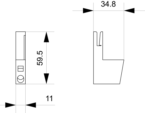 PE tap connection main circuit with springloaded terminal