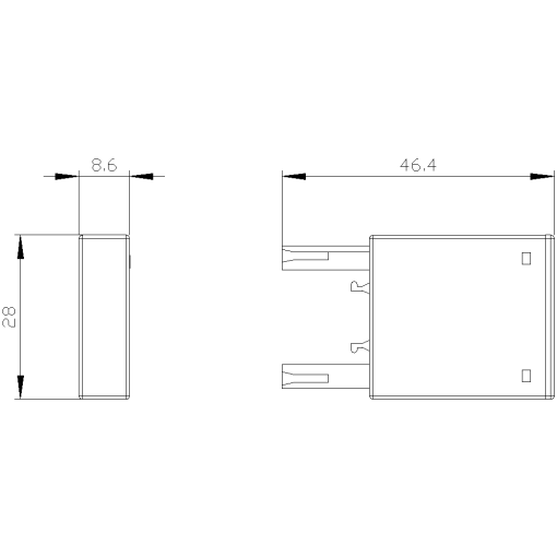 Additional load unit 5060 Hz 180255 V AC for auxiliary and motor contacto