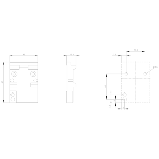 Spacer disk for DIN rail adapter for 3RA2