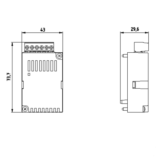 RS485 expansion module plugin for 7KM PAC3200  4200  3VA COM100  800