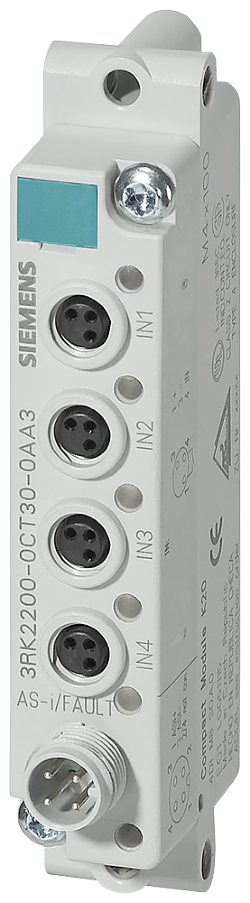 ASi compact module K20 AB slave Spec 30 IP67 digital 4 DQ 4x output 1 A