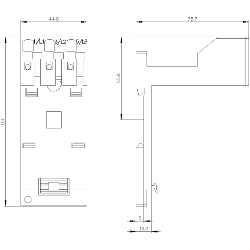 Standalone assembly support for 3RU213RB303RB31 S0