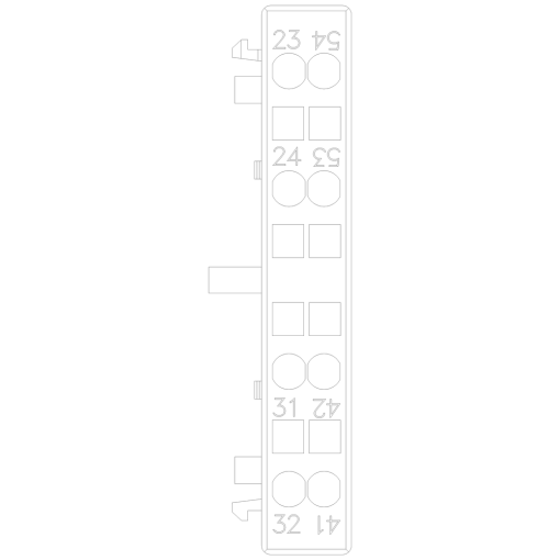 Solidstate compatible auxiliary switch lateral current paths 1 NO 1 NC