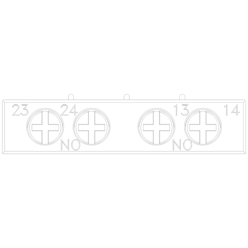 Auxiliary switch transverse 2 NO for circuit breaker S00S0