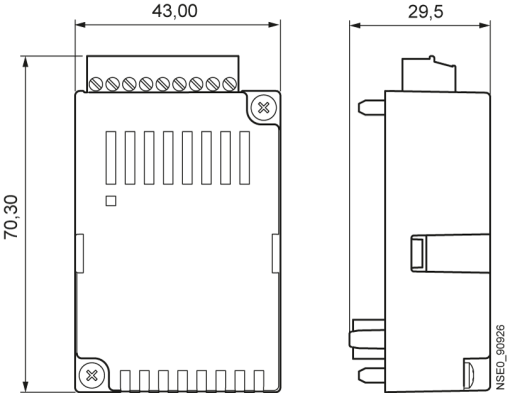 Expansion module 4DI  2DO plugin for 7KM PAC3220 4200