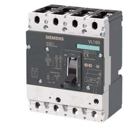 circuit breaker VL160H high breaking capacity Icu70kA 415V AC 4pole line 