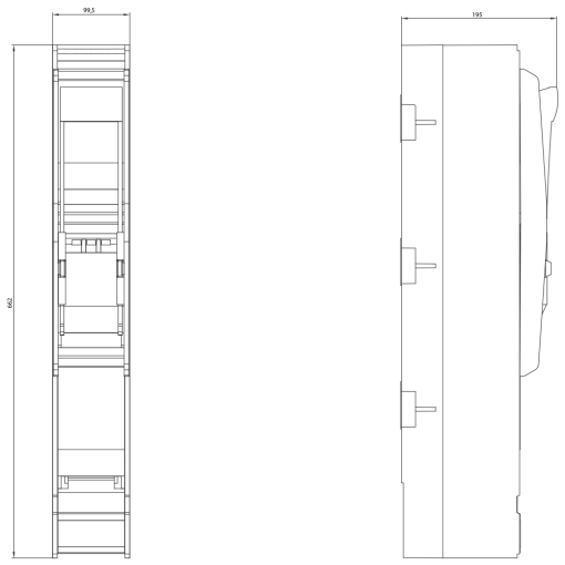 Fuse switch disconnector 3pole switchable new design