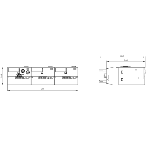 Function module stardelta wyedelta comprising basic module and 2 coupling