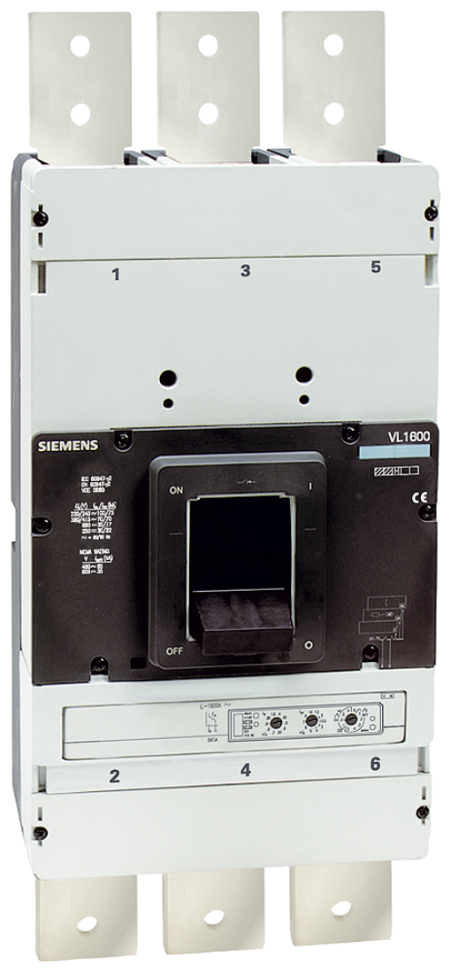 circuit breaker VL1600L very high breaking capacity Icu100kA 415V AC 3pole