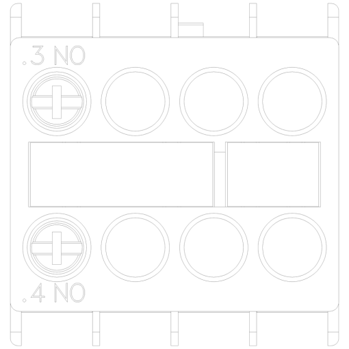 Auxiliary switch 1 NO current path 1 NO for contactor relays and motor cont