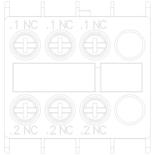 Auxiliary switch 3 NC current paths 1 NC 1 NC for contactor relaysmotor co