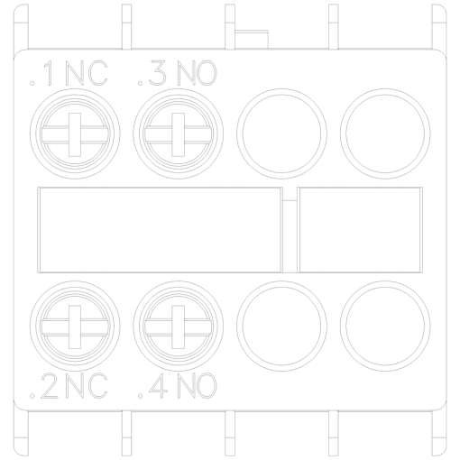 Auxiliary switch 1 NO1 NC current paths 1 NC 1 NO for contactor relaysmot