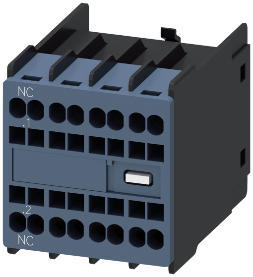 Auxiliary switch 1 NC current path 1 NC for contactor relays and motor cont