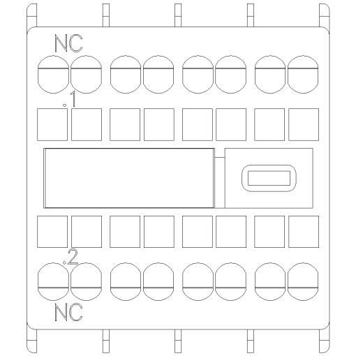 Auxiliary switch 1 NC current path 1 NC for contactor relays and motor cont