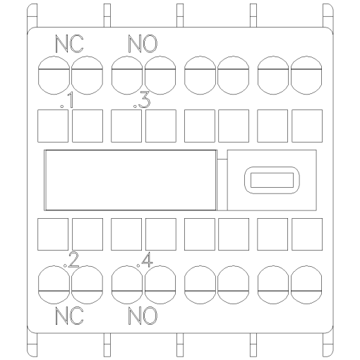 Auxiliary switch 1 NO1 NC current paths 1 NC 1 NO for contactor relaysmot