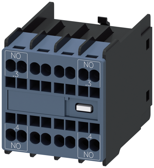 Solidstate compatible auxiliary switch 2 NO current paths 1 NO 1 NO