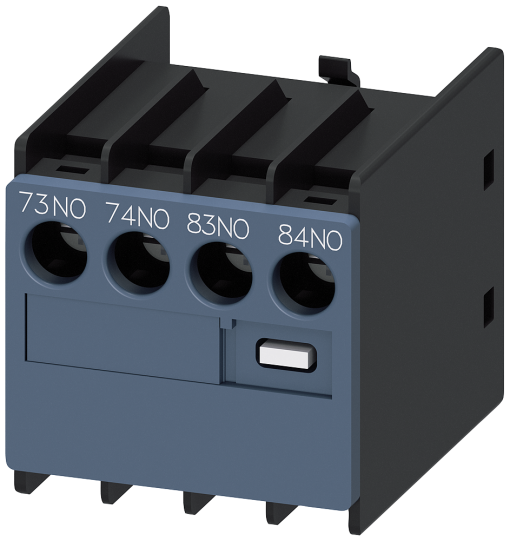 Auxiliary switch 2 NO current paths 1 NO 1 NO connection from above
