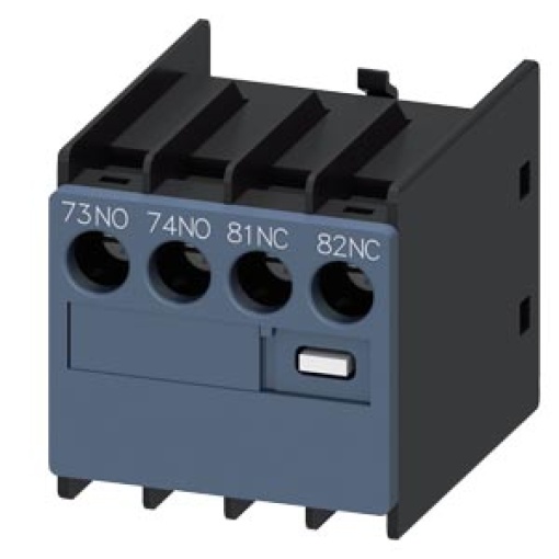 Auxiliary switch 1 NO1 NC current paths 1 NO 1 NC connection from above