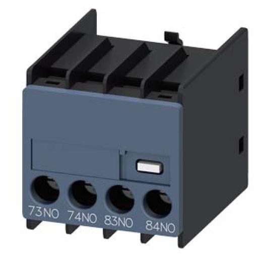 Auxiliary switch 2 NO current paths 1 NO 1 NO connection from below