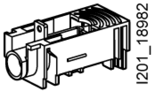 accessory for VL160 box terminals comprises 3 box terminals and terminal cove