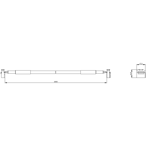Connecting cable for Operator unit 3RA69350 A with function module