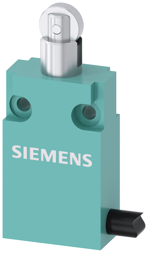 Position switch in compact design 30 mm wide with connection cable 2 m