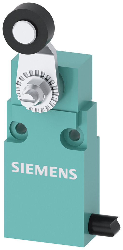 Position switch in compact design 30 mm wide with connection cable 5 m
