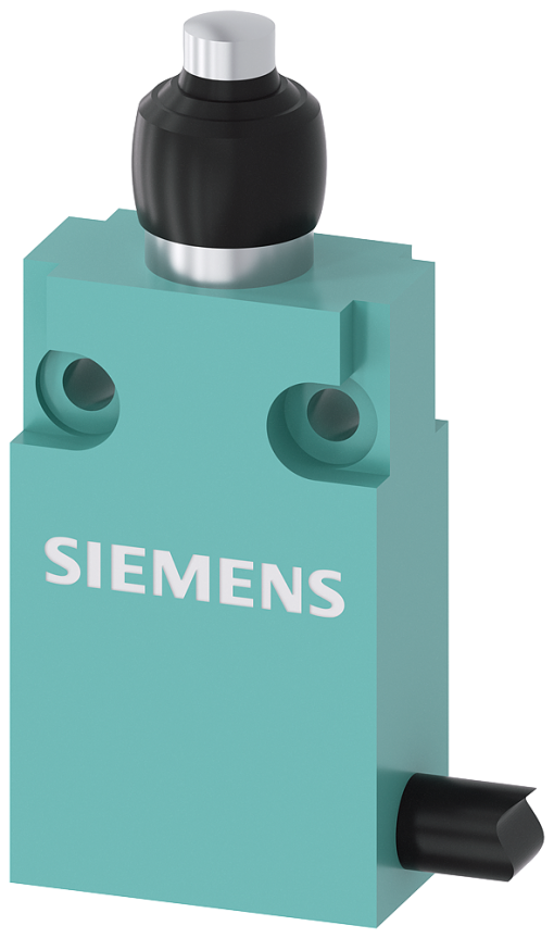 Position switch in compact design 30 mm wide with connection cable 2 m
