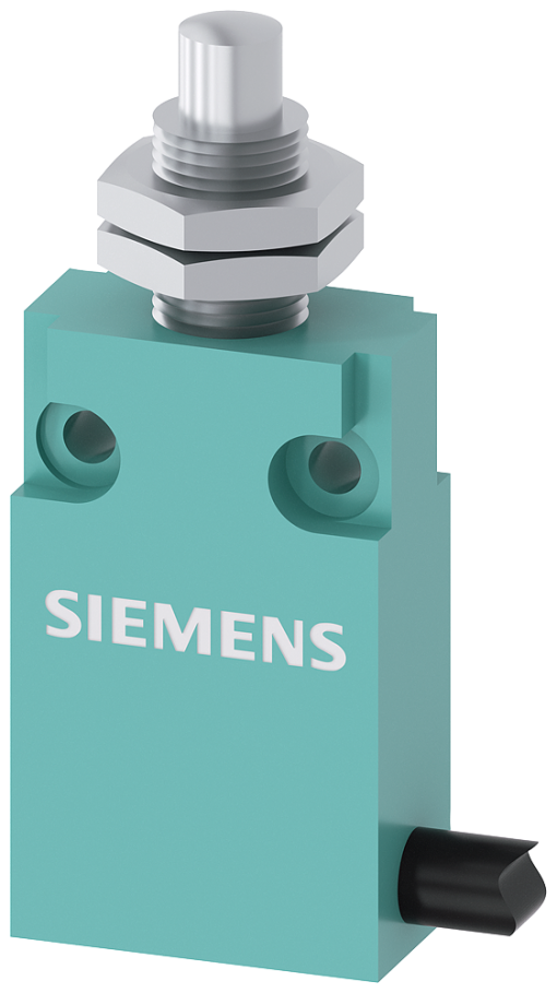 Position switch in compact design 30 mm wide with connection cable 2 m