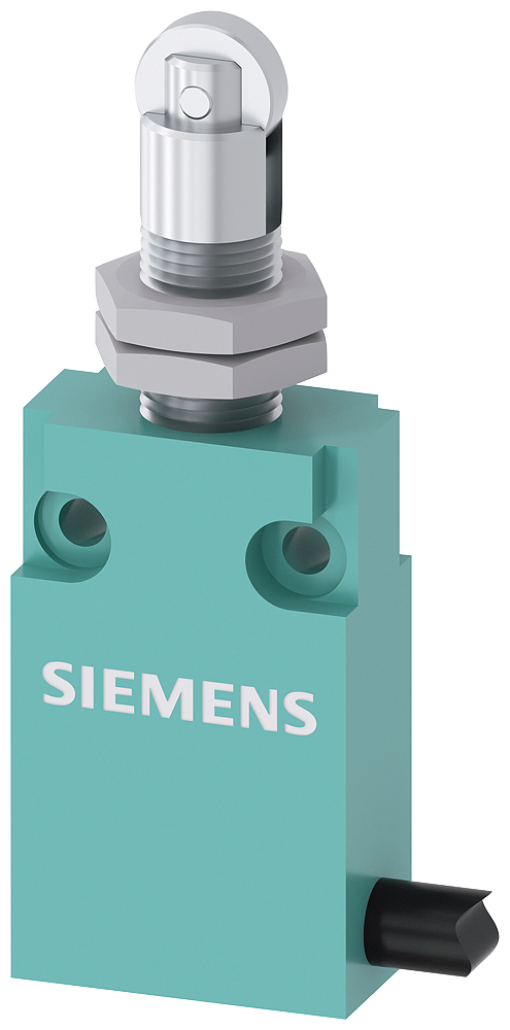 Position switch in compact design 30 mm wide with connection cable 2 m