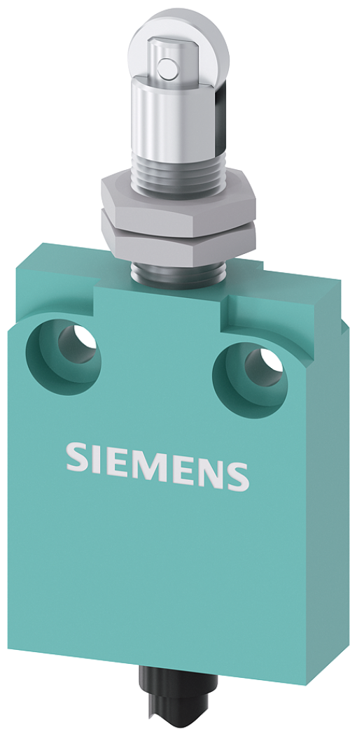 Position switch in compact design 40 mm wide with connection cable 2 m