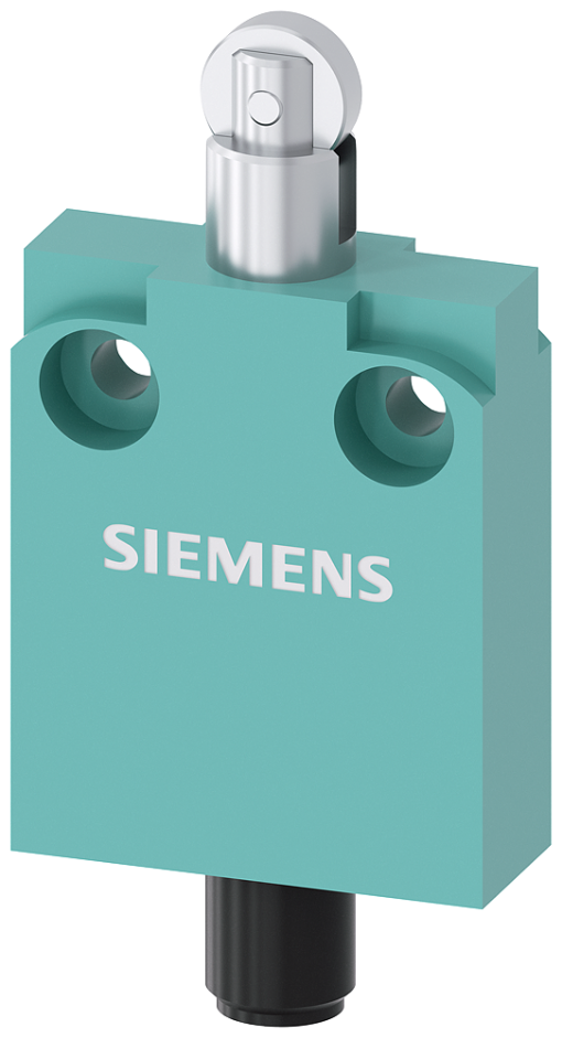 Position switch in compact design 40 mm wide with M12 connector plug