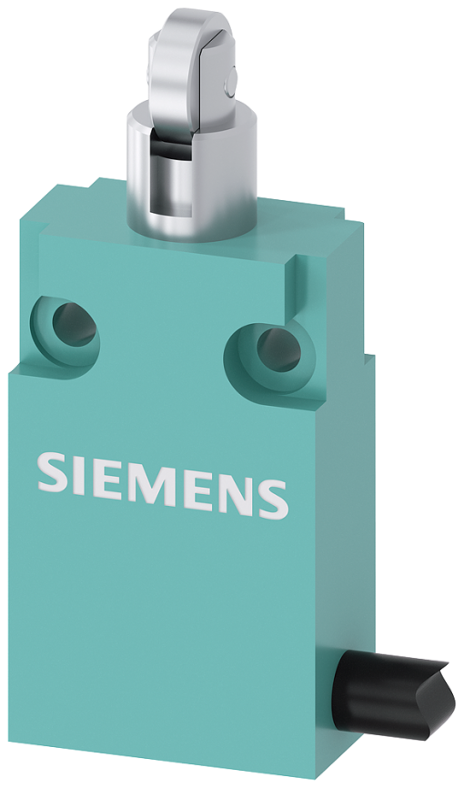 Position switch in compact design 30 mm wide with connection cable 2 m