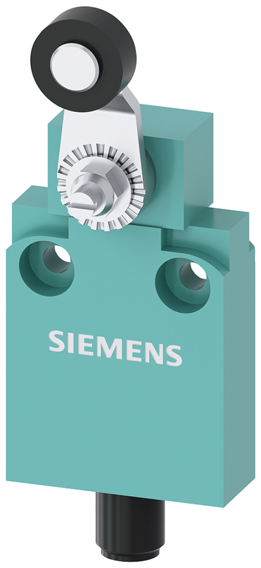 Position switch in compact design 40 mm wide with M12 connector plug